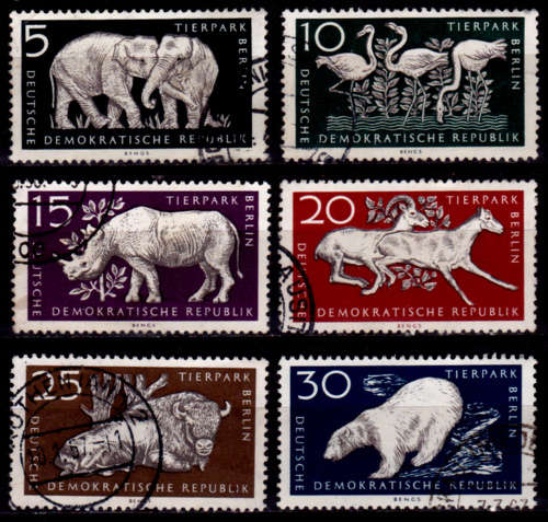 GERMANY DDR 1956, 14 Dec. BERLIN`S ZOO, set, UH, CV+/- R 95.00 view scans