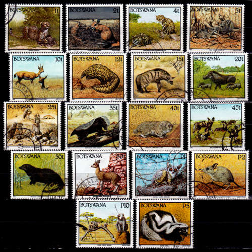 BOTSWANA 1992, 3 Aug. Animals, UNH, CV +/- R 580.00, view scans