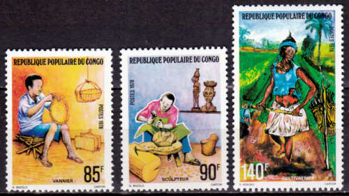 CONGO REP 1978, 18 Nov. OCCUPATIONS, set, MH, CV +/-R 60.00 view scans