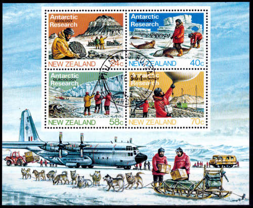 NEW ZEALAND 1984, 1 Feb. ANTARCTIC RESEARCH, m/sheet, CTO, CV +/-R ?? view scans