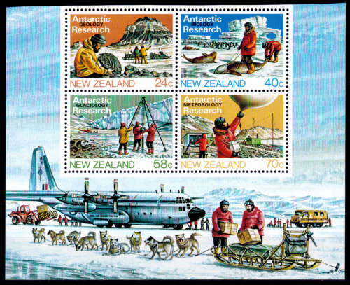 NEW ZEALAND 1984, 1 Feb. ANTARCTIC RESEARCH, m/sheet, MNH, CV +/-R 60.00 view scans