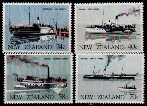 NEW ZEALAND 1984, 4 April. NEW ZEALAND FERRY BOATS, set, MNH, CV +/-R 60.00 view scans
