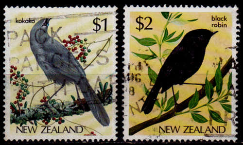 NEW ZEALAND 1985, 24 April. NATIVE BIRDS, set, UNH, CV +/-R 25.00 view scans