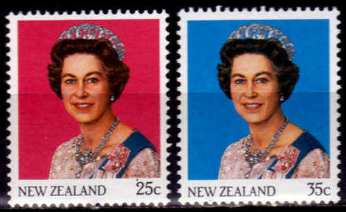 NEW ZEALAND 1985, 1 July. QUEEN ELIZABETH II, set, MNH, CV +/-R 30.00 view scans