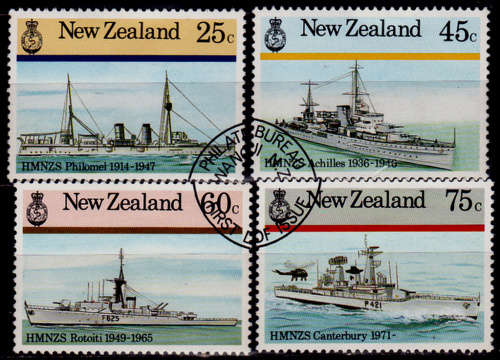 NEW ZEALAND 1985, 6 Nov. NEW ZEALAND NAVAL HISTORY, set, CTO, CV +/-R ?? view scans