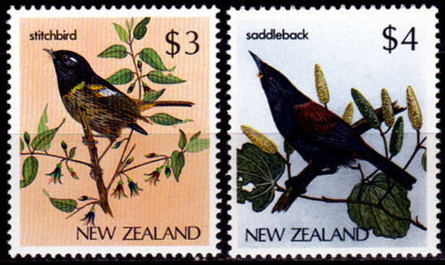 NEW ZEALAND 1986, 23 April. NATIVE BIRDS, set, MNH, CV +/-R 115.00 view scans