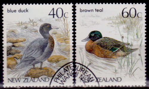 NEW ZEALAND 1987, 2 Feb. NATIVE BIRDS, set, CTO, CV +/-R ?? view scans