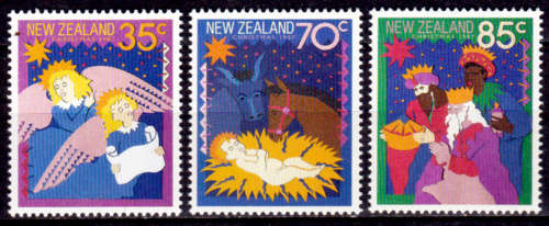 NEW ZEALAND 1987, 16 Sept. CHRISTMAS, set, MNH, CV +/-R 45.00 view scans
