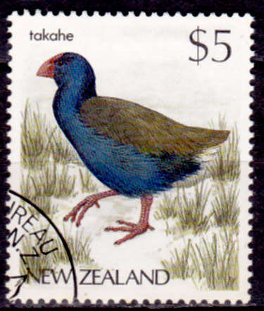 NEW ZEALAND 1988, 20 April. NATIVE BIRDS, single, CTO, CV +/-R ?? view scans