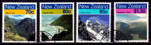 NEW ZEALAND 1988, 9 June. SCENIC WALKING TRAILS, set, CTO, CV +/-R ?? view scans