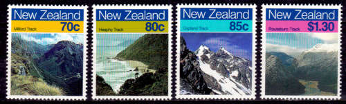 NEW ZEALAND 1988, 9 June. SCENIC WALKING TRAILS, set, MNH, CV +/-R 85.00 view scans