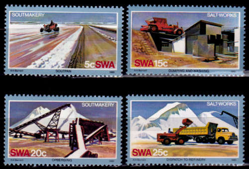 SWA 1981, 4 Dec. SALT IINDUSTRY, set, MNH, CV R 10.00 view scans
