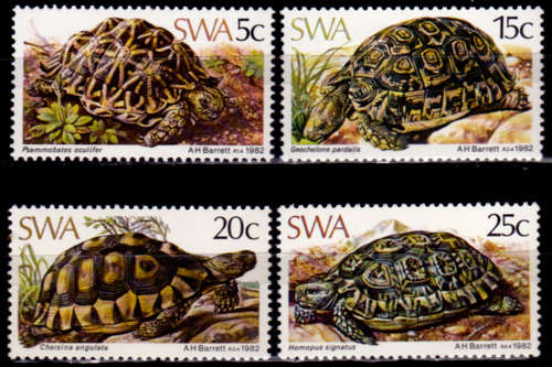 SWA 1982, 12 March. TORTOISES, set, MNH, CV R 10.00 view scans