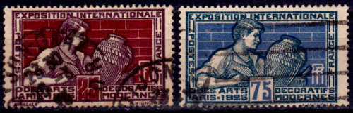 FRANCE 1924, 12 Dec. INTL MODERN ART EXHIBITION, set, UH, CV+/- R 25.00 view scans
