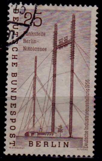 GERMANY BERLIN 1956, 15 Sept. INDUSTRIAL FAIR, single, UH, CV +/-R 220.00 view scans