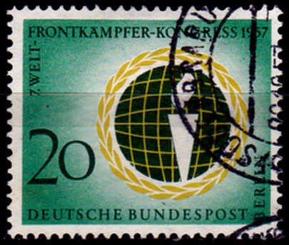 GERMANY BERLIN 1957, 28 Oct. FRONTLINE SOLDIERS, single, UH, CV +/-R 15.00 view scans