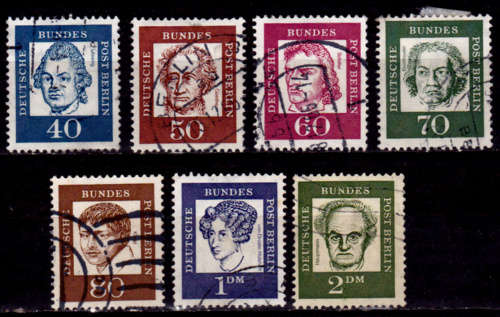 GERMANY BERLIN 1961. FAMOUS GERMANS, set, UH, CV +/-R 400.00 view scans