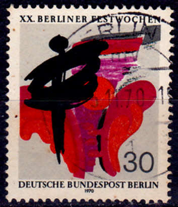 GERMANY BERLIN 1970, 4 Sept. FESTIVAL WEEK BERLIN, single, UNH, CV +/-R 10.00 view scans