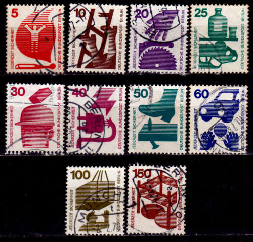 GERMANY BERLIN 1971, INFORMATION ABOUT ACCIDENTS, set, UNH, CV +/-R 260.00 view scans