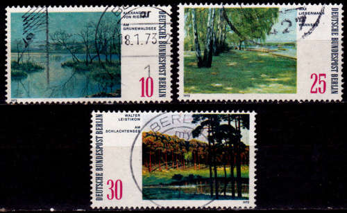 GERMANY BERLIN 1972, 14 April. LANDSCAPES, set, UNH, CV +/-R 30.00 view scans