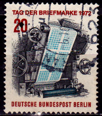 GERMANY BERLIN 1972, 20 Oct. DAY OF STAMPS, single, UNH, CV +/-R 5.00 view scans