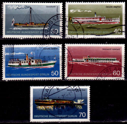 GERMANY BERLIN 1975, 14 Feb. PASSENGER SHIPS, set, UNH, CV +/-R 70.00 view scans