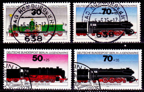 GERMANY BERLIN 1975, 15 April. LOCOMOTIVES, set, UH, CV +/-R 100.00 view scans