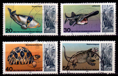 GERMANY BERLIN 1977, 16 Aug. 25th ANNIV RE-OPENING ZOO, set, UH, CV +/-R 45.00 view scans
