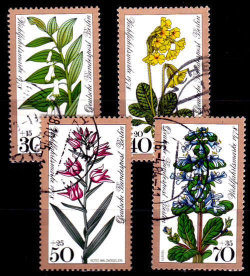 GERMANY BERLIN 1978, 12 Oct. CHARITY STAMPS - FLOWERS, set, UNH, CV +/-R 60.00 view scans