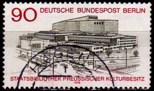GERMANY BERLIN 1978, 16 Nov. NATIONAL LIBRARY, single, UNH, CV +/-R 30.00 view scans