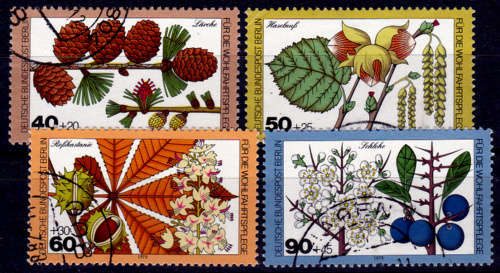 GERMANY BERLIN 1979, 11 Oct. CHARITY STAMPS - FRUITS, set, UNH, CV +/-R 75.00 view scans