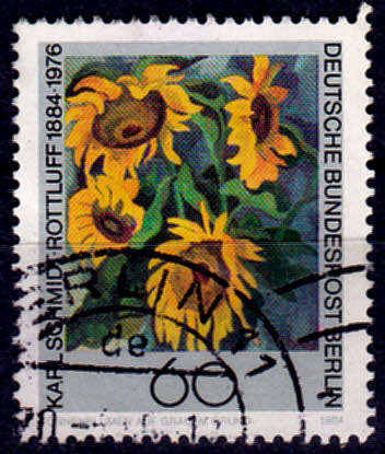 GERMANY BERLIN 1984, 8 Nov. 100th ANNIV BIRTH KS ROTTLUFF, single, UNH, CV +/-R 20.00 view scans