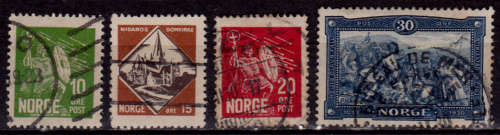 NORWAY 1930, 1 April. 900th ANNIV DEATH OLAV THE HOLY, set, UH, CV +/-R 80.00 view scans