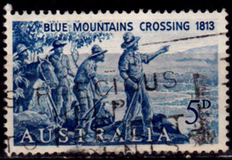 AUSTRALIA 1963, 28 May. 150th ANNIV 1st BLUE MOUNTAINS, single, UH, CV +/-R 5.00, view scan.