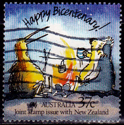 AUSTRALIA 1988, 21 June. 200th ANNIV COLONIZATION, single, UH, CV +/-R 10.00, view scan.