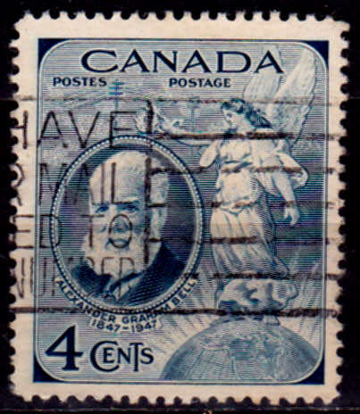 CANADA 1947, 3 March, 100th ANNIV BIRTH GRAHAM BELL, single, UH, CV +/-R 5-00 view scans
