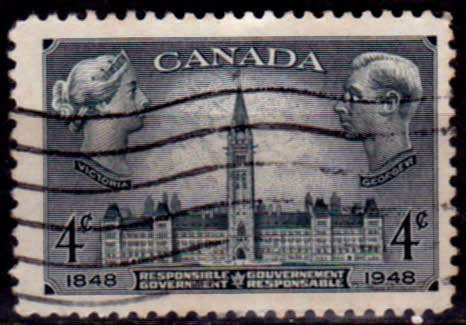 CANADA 1948, 1 Oct. 100th ANNIV SELF ADMINISTRATION, single, UH, CV +/-R 5.00 view scans
