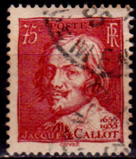 FRANCE 1935, 15 July. 300th ANNIV DEATH J CALLOT, single, UH, CV +/-R 10.00 view scans