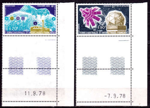 FRENCH SOUTH AND ANTARCTIC 1979, 1 Jan. AIRMAIL SATELLITE, set, MNH, CV +/-R 60.00 view scans
