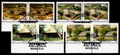 VENDA 1991, 29 Aug, TOURIST ATTRACTIONS, set pairs, CTO, CV R ??, view scans
