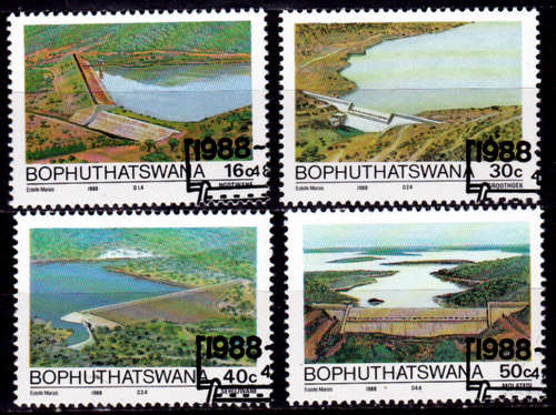 BOPHUTHATSWANA 1988, 17 Nov. WATER CONSERVATION, set, CTO, CV R ?? view scans