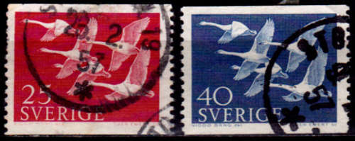 SWEDEN 1956, 30 Oct. NORDEN STAMPS - BIRDS, set, UH, CV +/- R 15.00, view scans