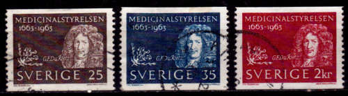 SWEDEN 1963, 16 Sept. THE MEDICAL BOARD, set, UH, CV +/- R 15.00, view scans
