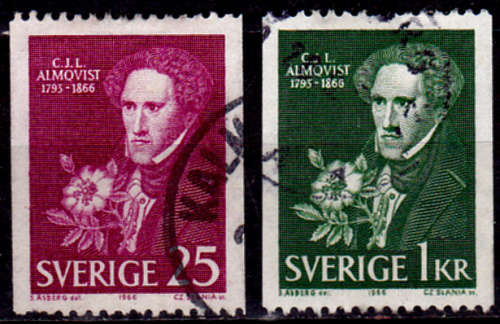 SWEDEN 1966, 26 Sept. CARL ALMQVIST, set, UH, CV +/- R 10.00, view scans