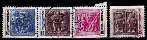 SWEDEN 1967, 17 May. HELMET-CRESTS, set, UH, CV +/- R 20.00, view scans
