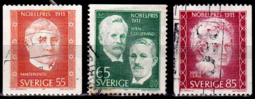 SWEDEN 1971, 10 Dec. NOBEL PRIZE WINNERS 1911, set, UH, CV +/- R 30.00, view scans