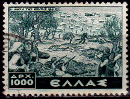 GREECE 1948, 15 Sept. LIBERATION, single, UH, CV+/- R 10.00, view scans