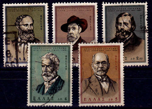 GREECE 1966, 28 Feb. GREEK PAINTERS, set, UH, CV+/- R 35.00, view scans