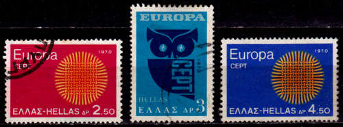 GREECE 1970, 21 April. EUROPA STAMPS, set, UH, CV+/- R 65.00, view scans