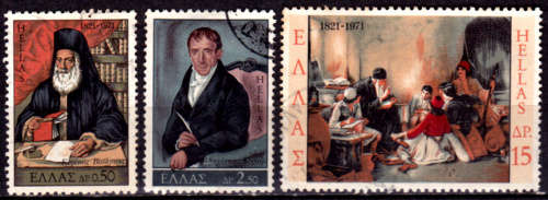 GREECE 1971, 21 June. 150th ANNIV GREEK WAR INDEPENDENCE, set, UH, CV+/- R 45.00, view scans